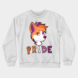 Lesbian Pride - Furry Mascot 2 Crewneck Sweatshirt